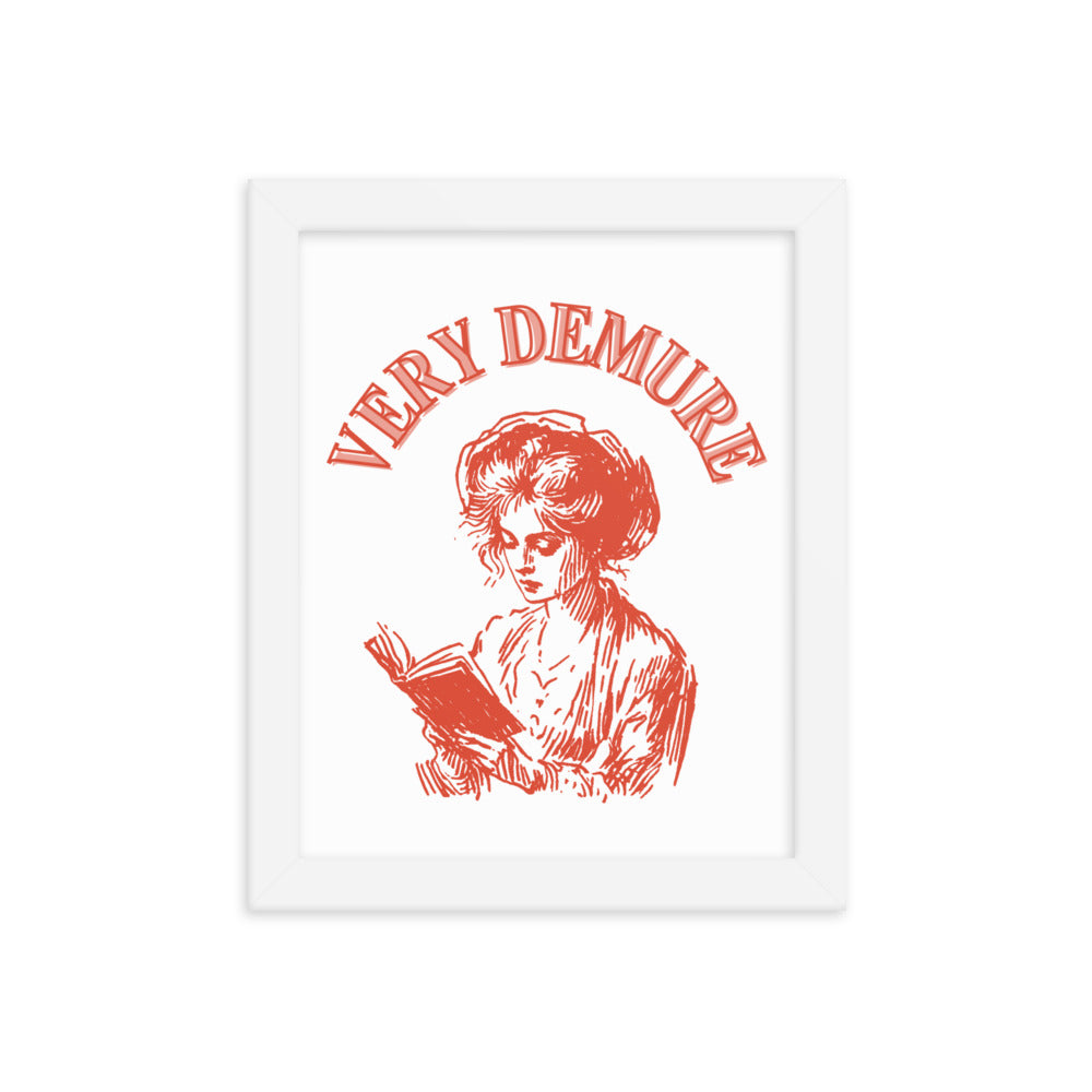 Vintage Cutesy Demure - Framed