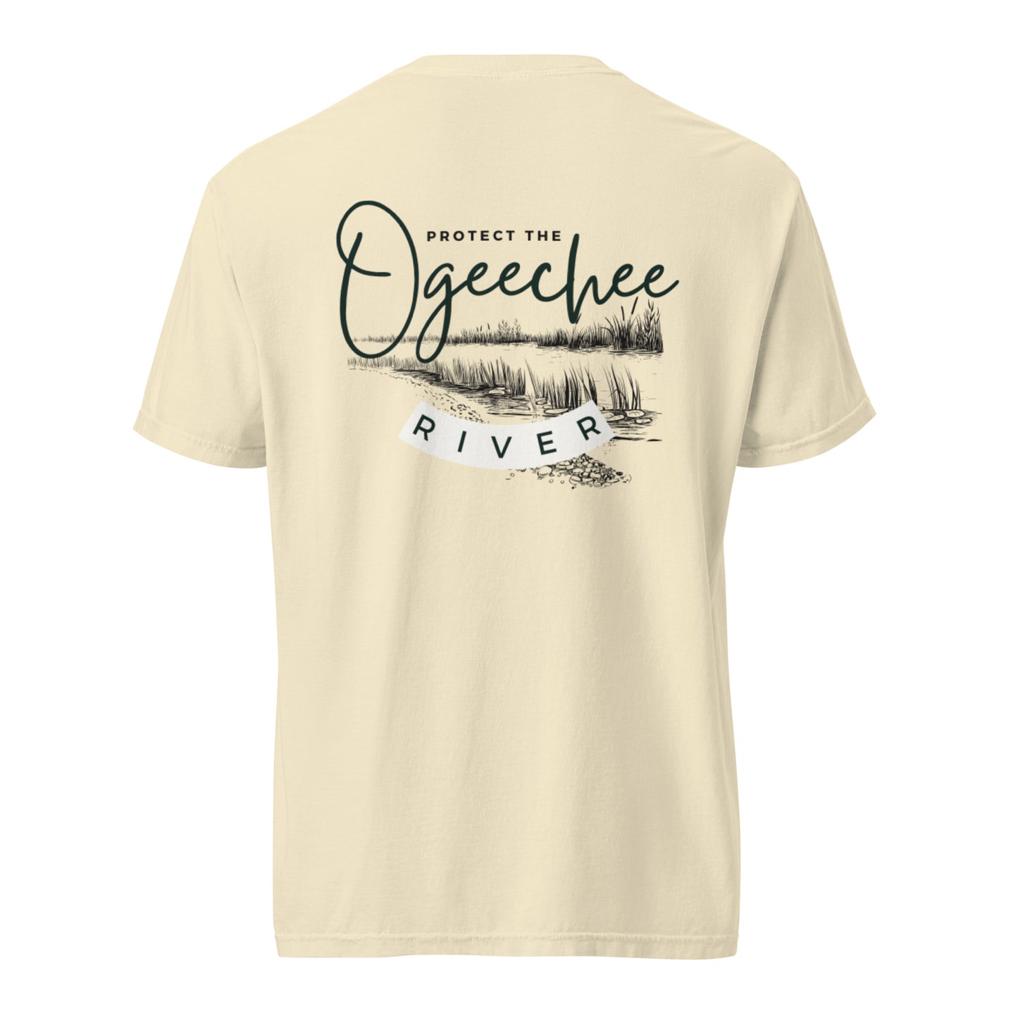 Protect the Ogeechee River - Unisex garment-dyed heavyweight t-shirt
