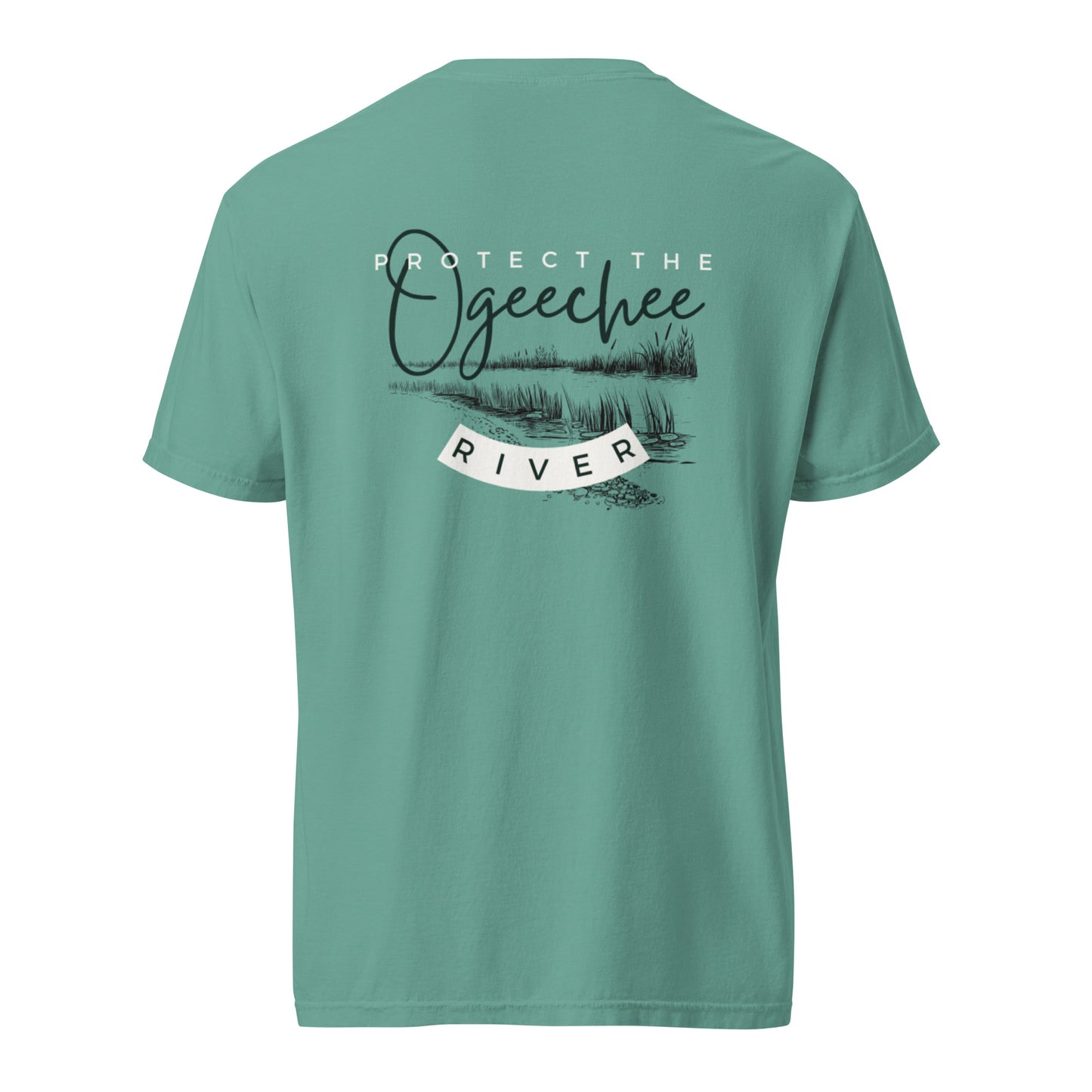 Protect the Ogeechee River - Unisex garment-dyed heavyweight t-shirt