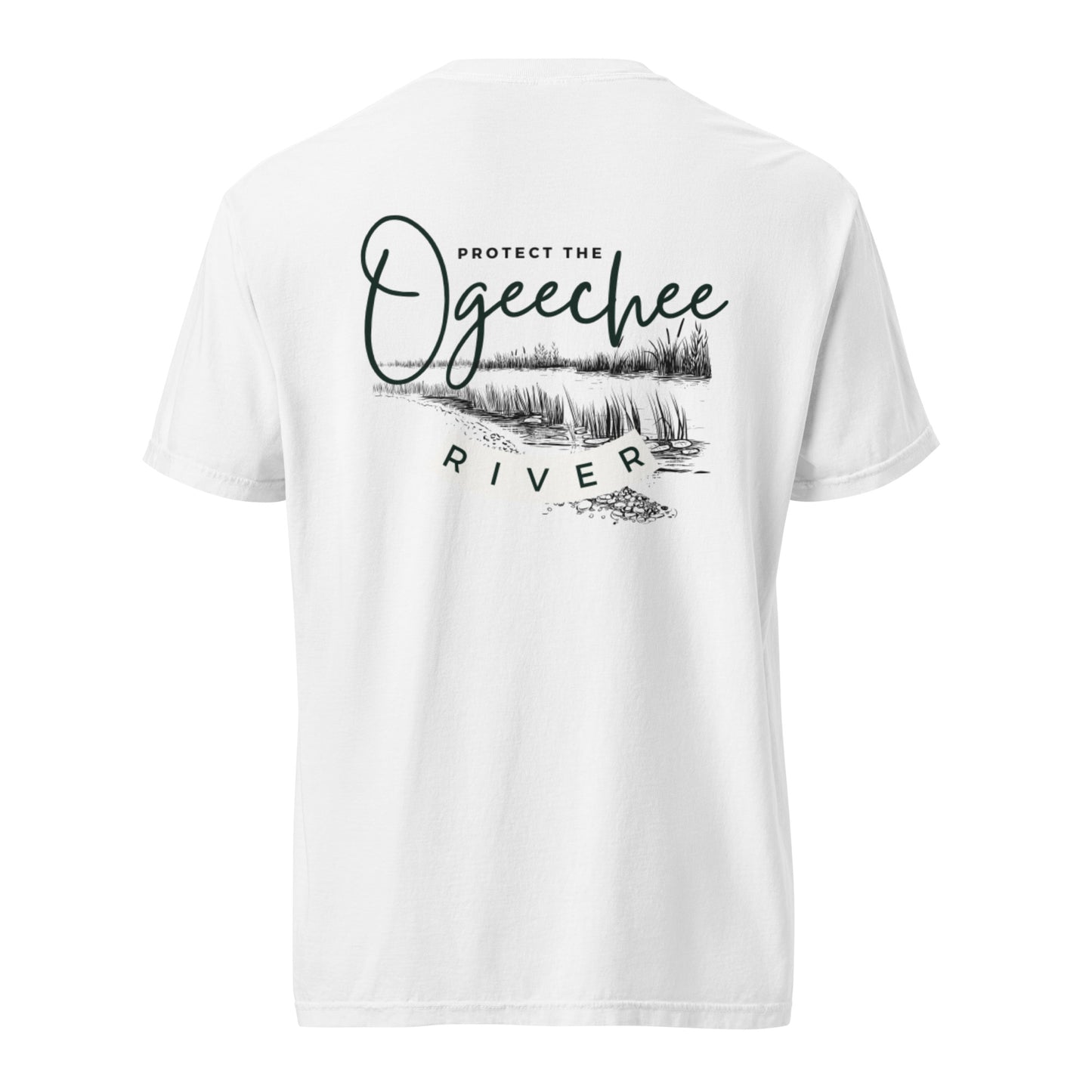 Protect the Ogeechee River - Unisex garment-dyed heavyweight t-shirt