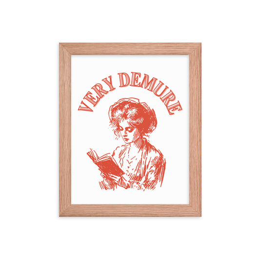 Vintage Cutesy Demure - Framed